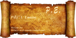 Pál Emese névjegykártya